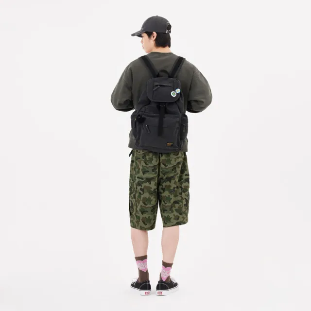 【Mark Gonzales】水洗仿舊 VINTAGE 後背包 - 炭灰色