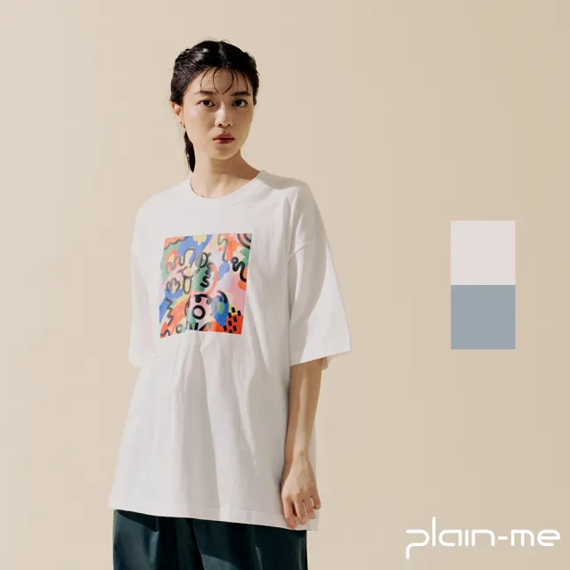 【plain-me】JNP 短袖 涼感防曬 圖Tee 休閒上衣 俏皮Wink_JNP01177-261