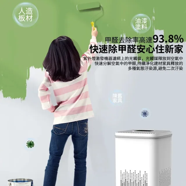 Familiars魔寵 空氣清淨機 空氣淨化器 清淨機 多重淨化/四角萬向/吸附寵物毛髮/無刷電機/高效過濾