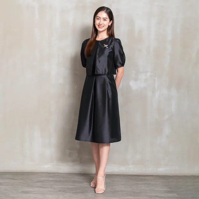 【perng yuh 芃諭名品】光影流轉 亮澤 短版罩衫(2026 SS Collection｜5A春夏新品上市)
