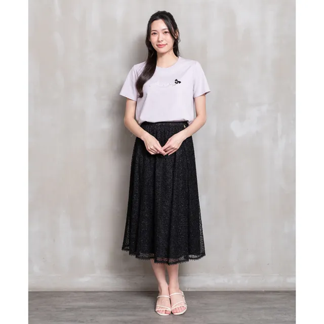【perng yuh 芃諭名品】流光漫柔 節點紋 網紗裙(2026 SS Collection|5A春夏新品上市)