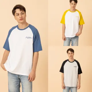 【NEW BALANCE】NB 撞色Logo短T_男性_黑/黃/藍色_MT61B23KAA4_MT61B23KAAJ_MT61B23KBK(美版 版型偏大)