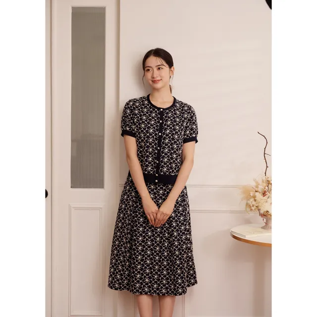 【perng yuh 芃諭名品】繁花入夢 輕棉感 刺繡 散襬裙(2026 SS Collection|5A春夏新品上市)