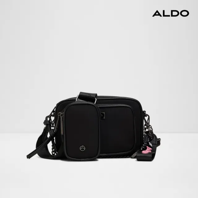 【ALDO】TIRADO-時尚多功能簡約斜背包(黑色)