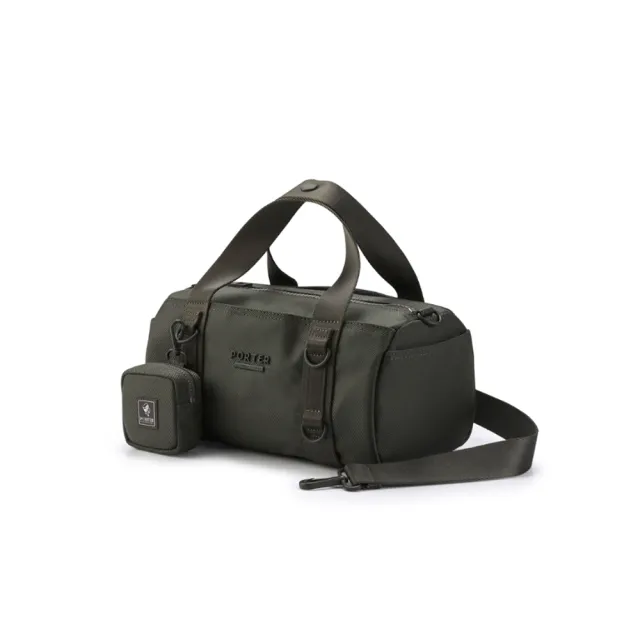 【PORTER INTERNATIONAL】圓筒輪廓ROLLIN手提包-M(灰)