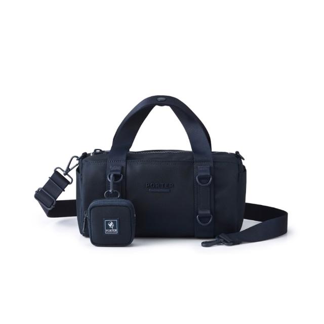 【PORTER INTERNATIONAL】圓筒輪廓ROLLIN手提包-M(藍)