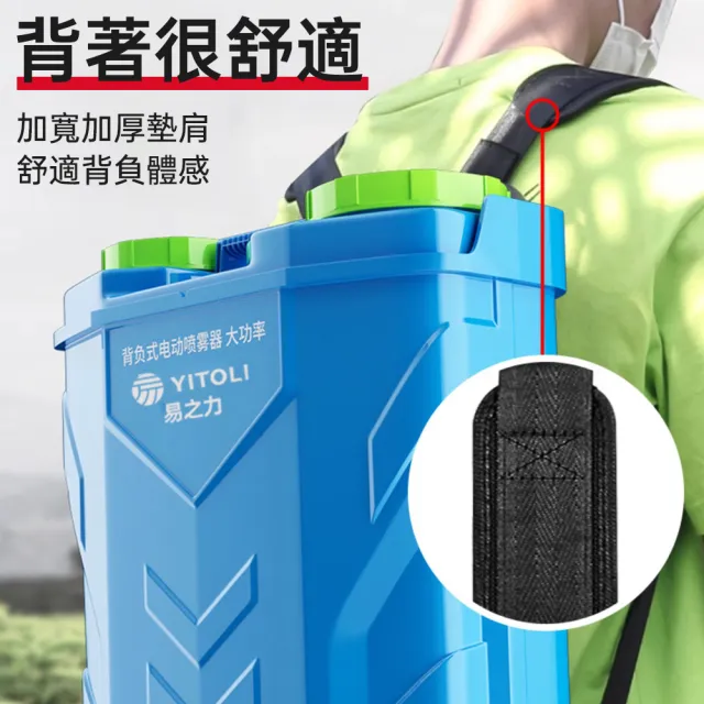 【佳美多】電動噴霧器 背負式農藥噴灑器 鋰電池打藥機 曬水器(20升三開關 農藥噴酒/園林綠化/公共場所消毒)