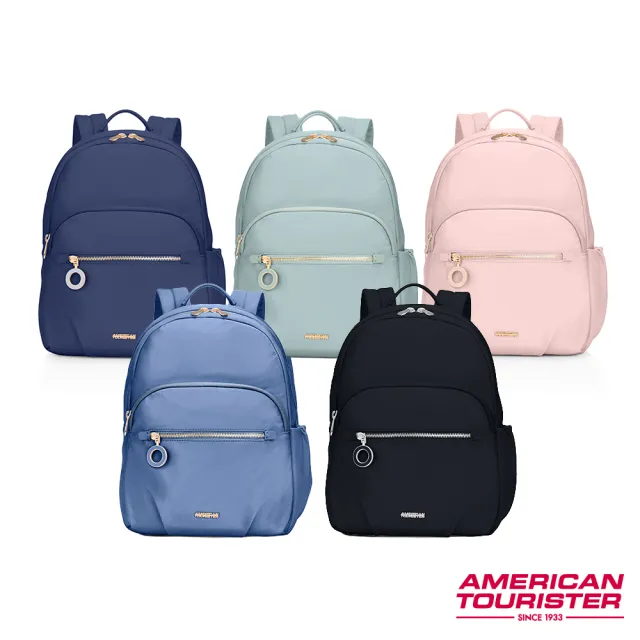 【AMERICAN TOURISTER 美國旅行者】ALIZEE AIMEE 日常休閒抗菌輕量筆電後背包/女包/電腦包10吋(多色可選)
