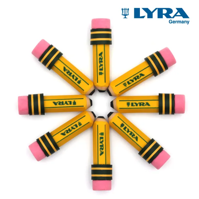 【LYRA】黃桿鉛筆造型擦(3入)｜造型橡皮擦 塑膠擦 禮物 獎品