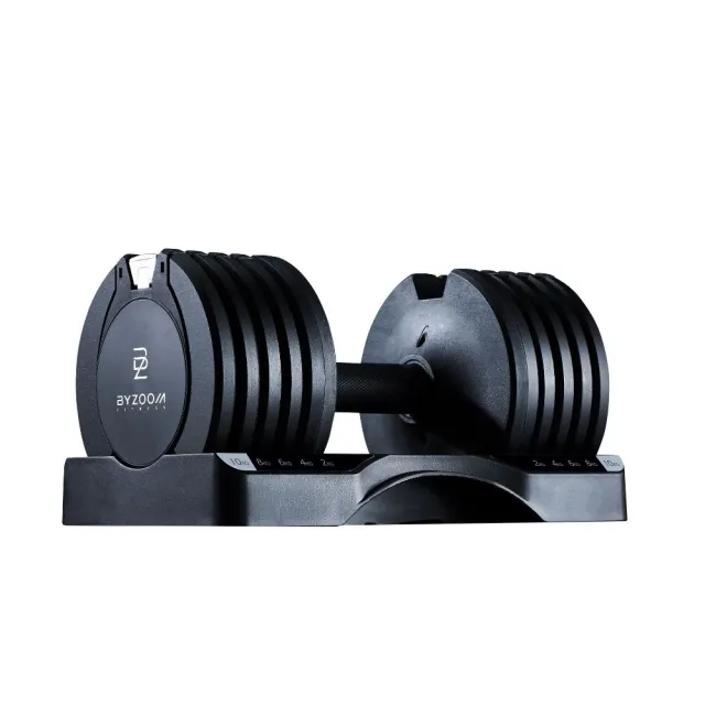 【BYZOOM FITNESS】Pure Series 10kg(22lb) 5段重量可調式啞鈴 白/黑二色 單入