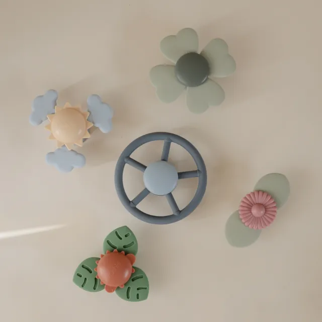 【Mushie】mushie官方直營 吸盤轉轉玩具 吸盤玩具 吸盤陀螺 安撫玩具 幼兒玩具 認知發展 感覺統合 早教啟蒙