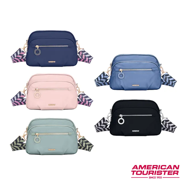 【AMERICAN TOURISTER 美國旅行者】ALIZEE AIMEE 日常休閒抗菌女包/斜肩包/斜背包/側背包(多色可選)