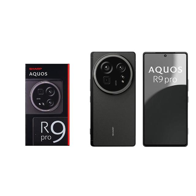 SHARP 夏普 AQUOS R9 Pro 膠卷黑版旗艦 5G 手機，搭載 6.7 吋高解析度 1440x3120 螢幕，Qualcomm Snapdragon 8s Gen 3 八核心處理器，12GB RAM 與 512GB 大容量儲存，後置 5000 萬畫素主相機與前置 5000 萬畫素自拍鏡頭，5000mAh 長效電池，支援 Android 14 系統與多頻段 5G NR（n1/n3/n5 等），輕薄設計僅 162x78x9.3mm 229g，NCC 認證 CCAB17LP159T5，完美適合追求高效能與影像品質的使用者，支援 nano SIM 與 eSIM，標準配備依原廠公告。