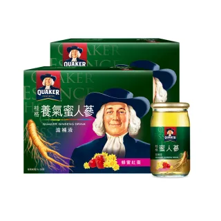 【QUAKER 桂格】養氣蜜人蔘滋補液60mlx30入x2盒(共60入)