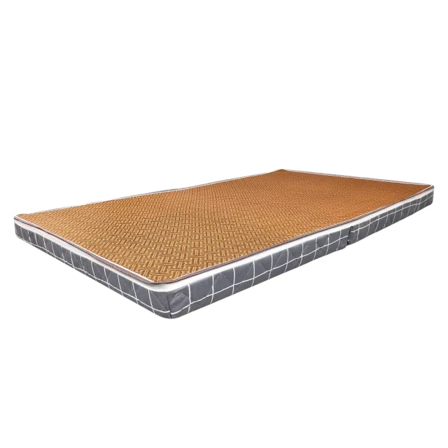 【Andy Bedding 安迪寢具】台灣製雙人12cm涼感折疊床墊5x6.2尺(對折收納 硬挺支撐 可拆洗)