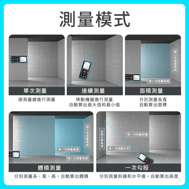 雷射測距儀 量距儀 激光測距儀 雷射測距 房仲測距工具 量房神器 208-T100M(裝潢工具 雷射儀)