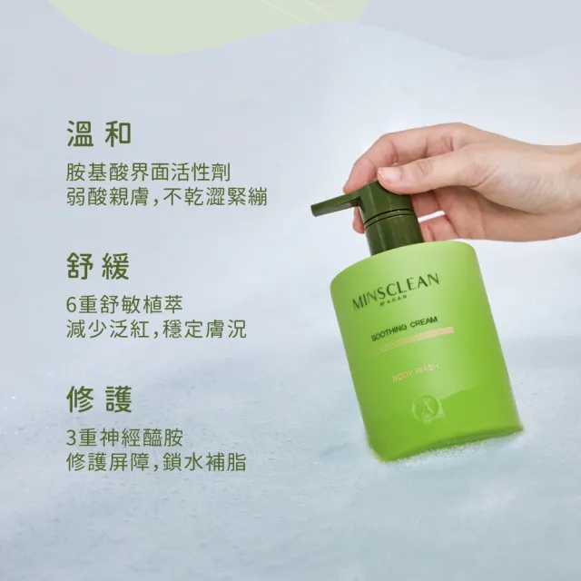 【A.D.A.N 全時呵護】敏適淨舒緩潔膚乳1入500ml(胺基酸沐浴 保濕舒緩 極敏感肌 嬰兒適用)