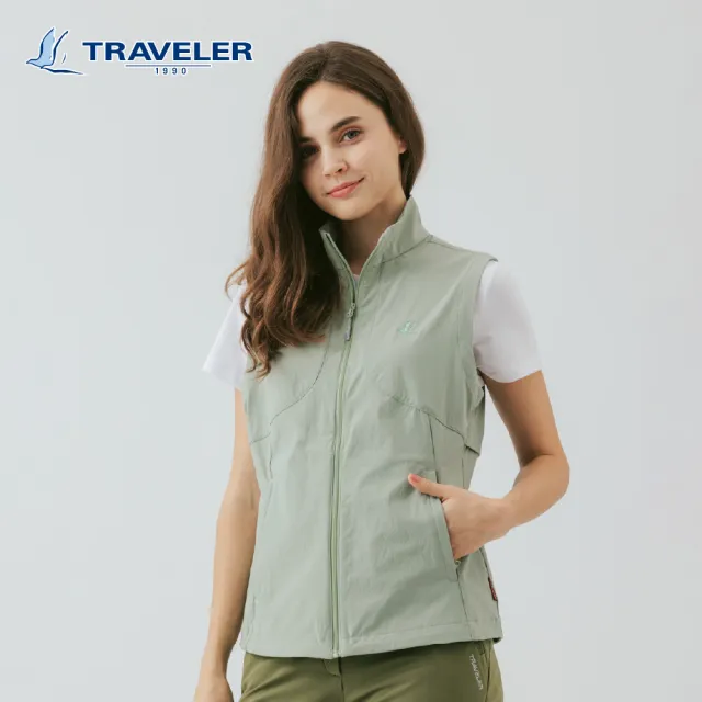 【TRAVELER 旅行者】女款涼感彈性防潑水抗UV背心｜261TR303