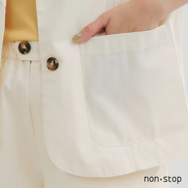 【non-stop】百搭五分袖休閒西裝外套-2色