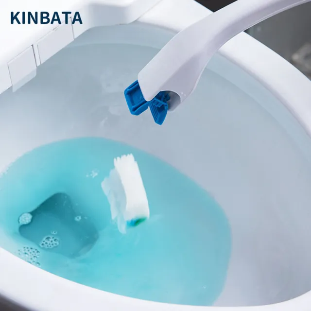 【FIFIOO 杏屋家居】日本KINBATA可溶解拋棄式馬桶刷替換刷頭(96入)