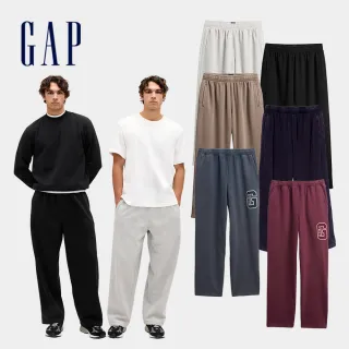 【GAP】男女同款 Logo刺繡經典運動褲 多款任選(853419&853431)