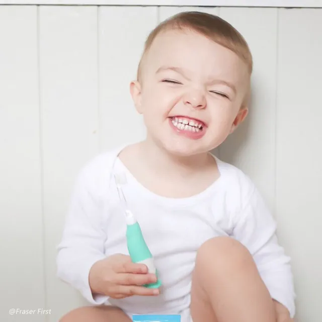 【brush baby】BabySonic 幼兒聲波電動牙刷0-3Y+BabySonic 替換刷頭0-18M-2入X3(多款可選)