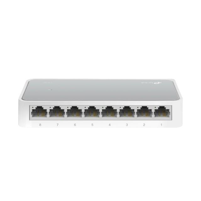 【TP-Link】TL-SF1008D 8埠100Mbps桌上型乙太網路交換器