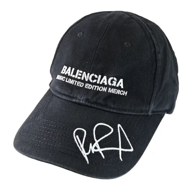 【Balenciaga 巴黎世家】RuPaul聯名款電繡LOGO個性鴨舌帽棒球帽(黑)