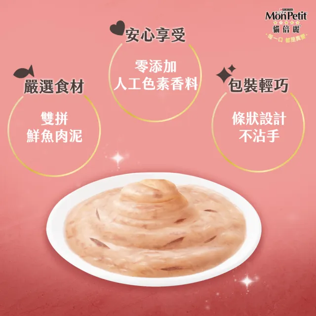 【MonPetit 貓倍麗】小鮮肉泥 40gx10包(貓零食 貓肉泥)
