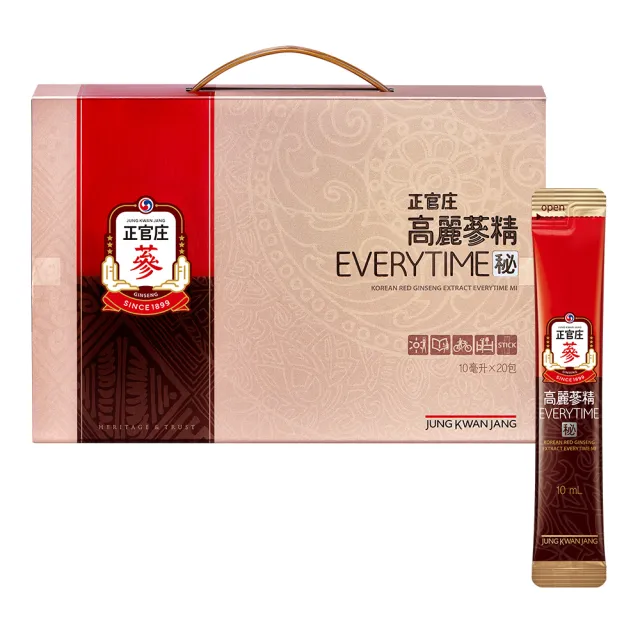 【正官庄】高麗蔘精EVERYTIME 秘-10mlx20入/盒(保健禮盒/送禮/蜂蜜/提升保護力)