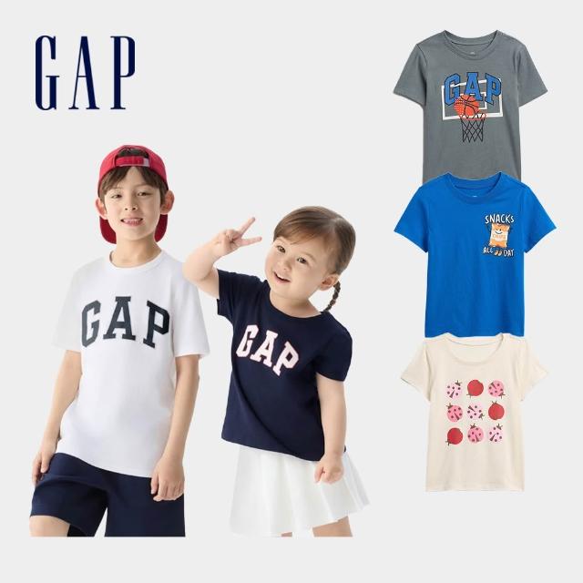 【GAP】幼童裝 Logo純棉刺繡短袖T恤-多款可選(459909&708370&870066&871485&871486)