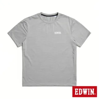 【EDWIN】男裝 COOL FLEX 運動短袖T恤(麻灰色)