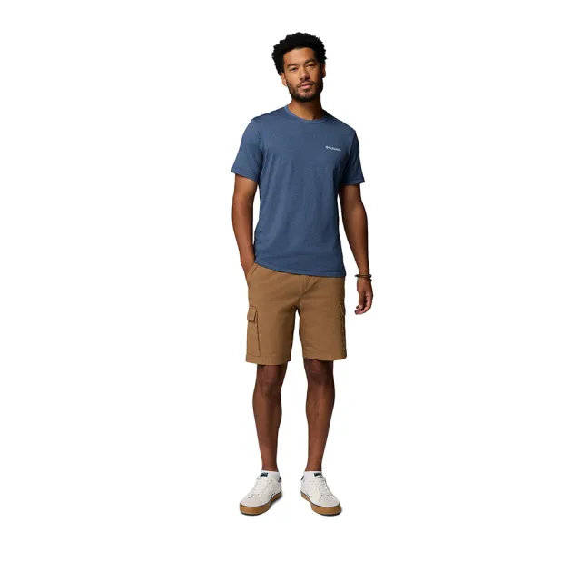 【Columbia 哥倫比亞】男款-防曬UPF50快排短袖上衣-Parsons Point™-深藍色(UAE26450NY/KS)