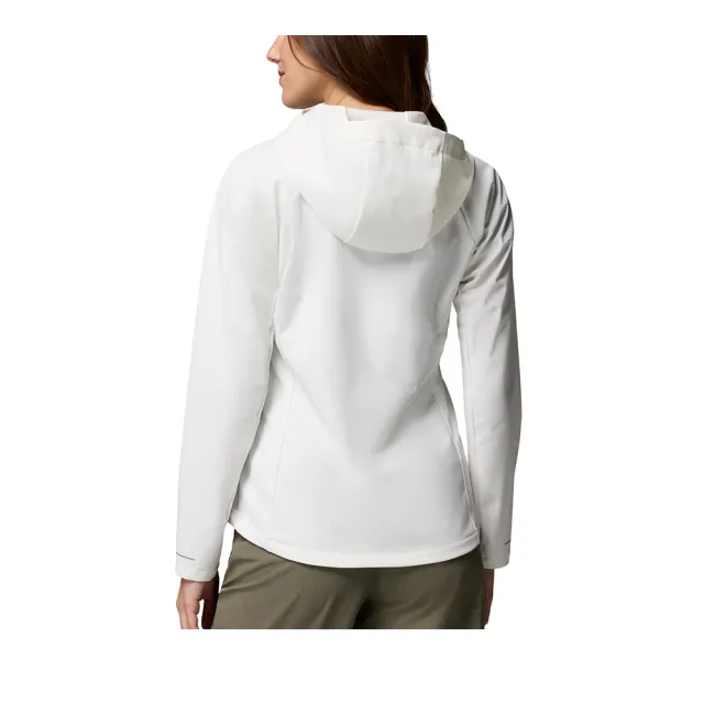 【Columbia 哥倫比亞】女款-防潑水軟殼外套-Trailborne™ Softshell-海鹽白(UWR24230ES/KS)