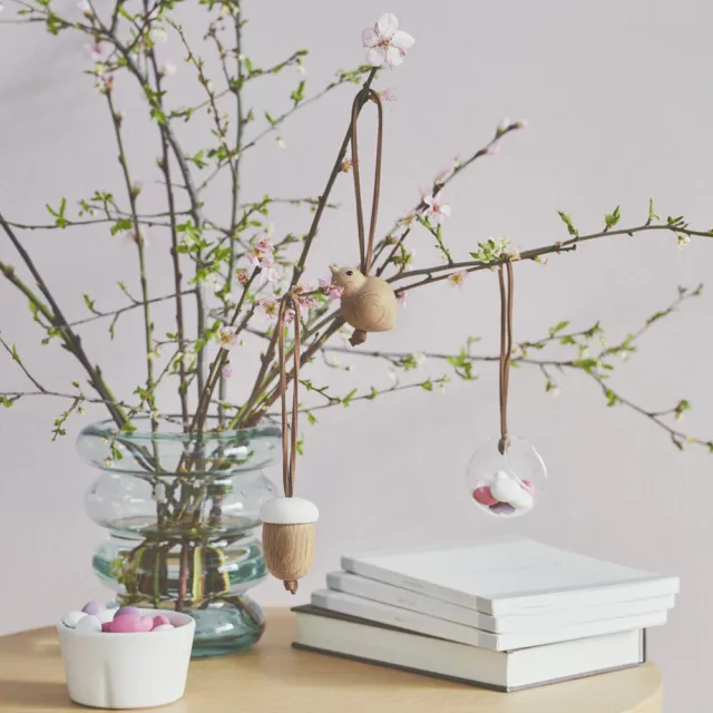 【北歐櫥窗】Rosendahl Infinity 無盡花缽（透綠、H 16cm）