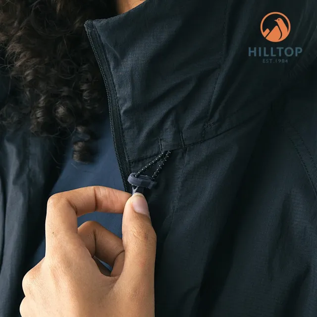 【Hilltop 山頂鳥】超輕量超潑水抗UV外套 女款 黑｜PS02XFH0ECA0