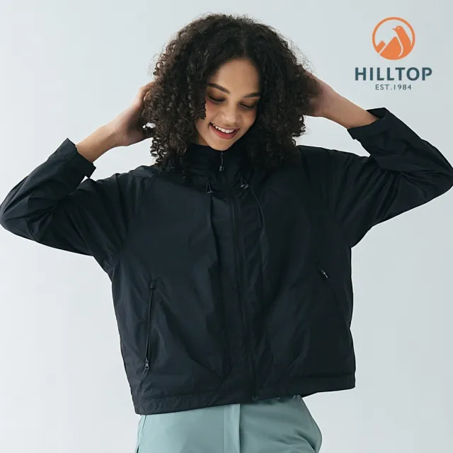 【Hilltop 山頂鳥】超輕量超潑水抗UV外套 女款 黑|PS02XFH0ECA0