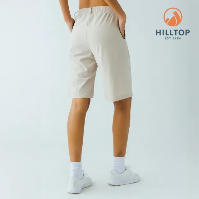 【Hilltop 山頂鳥】抗UV吸濕快乾彈性短褲 女款 卡其|PS09XF78ECN0