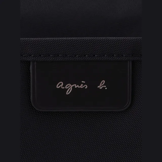 【agnes b.】Voyage環保材質尼龍兩用包(黑)