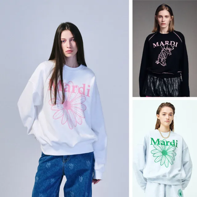 【MARDI MERCREDI】印花大學TEE 多色 經典小雛菊 臘腸狗 純棉 TSHIRT FLOWERMARDI