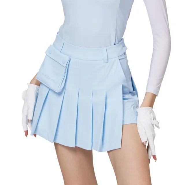 【BLKTEE GOLF】高腰寬折女短裙 (高爾夫女裙 百褶裙 短裙 A字裙)