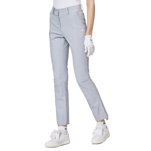 【BLKTEE GOLF】薄款彈性腰開叉女士長褲 (高爾夫長褲 乾爽透氣 微喇叭 運動休閒長褲)
