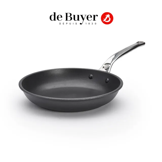 【de Buyer 畢耶】Choc Extreme鑄鋁系列 旗艦量子不沾平底鍋24cm-適用IH爐