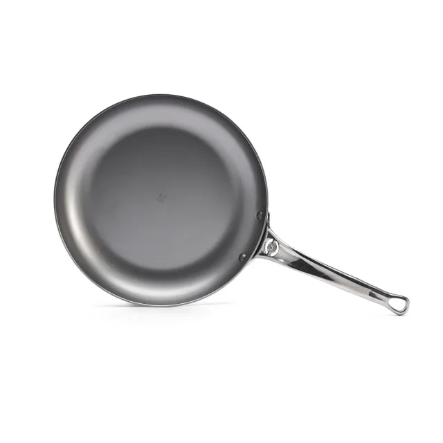 【de Buyer 畢耶】原礦蜂蠟鐵鍋 職人防滑握柄早餐鍋28cm-適用IH爐(適用烤箱)