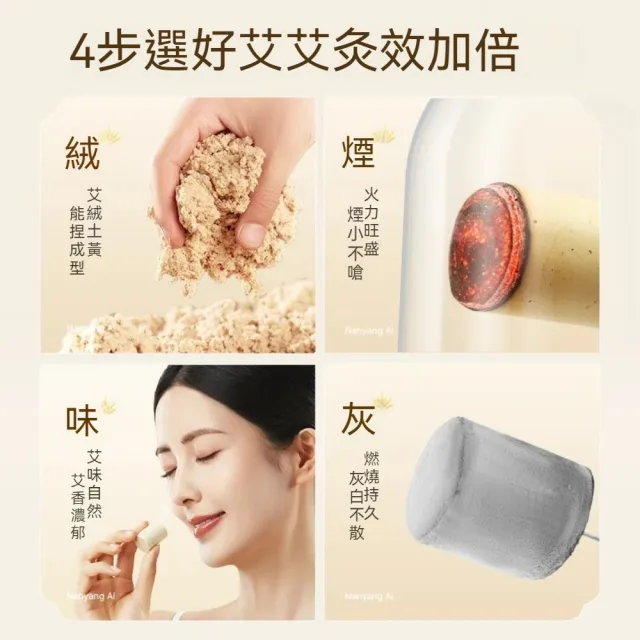 【YAOCHEN 瑤辰】2組 金裝陳年純艾柱1.8*2.7cm*54顆(艾灸柱 艾柱 無煙艾柱 無煙艾灸)