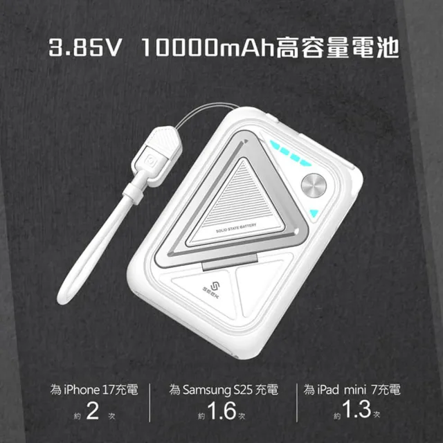 【SEEK】半固態電池 10000mAh全能充10合1行動電源(PW-C135)
