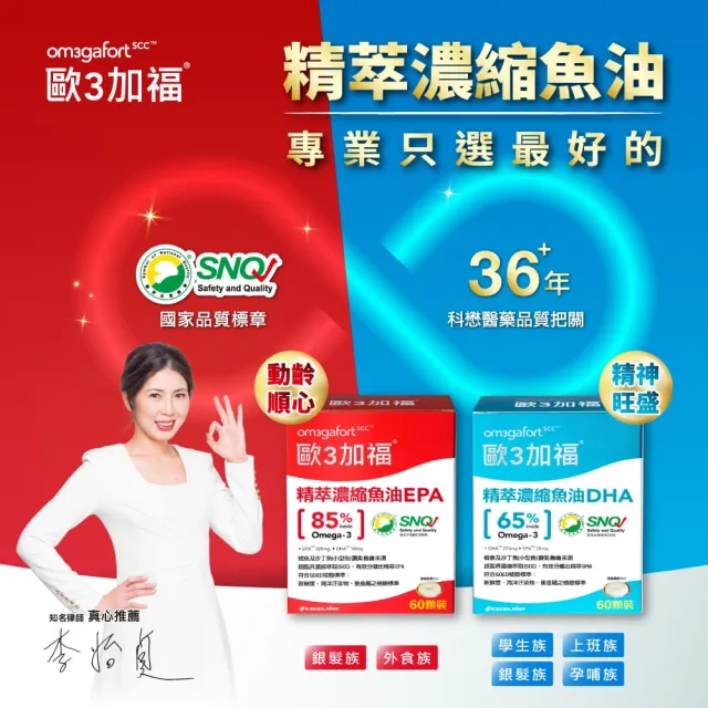【EXCELSIOR 科懋生技】歐3加福 精萃濃縮魚油EPA 30顆/盒 4入組(促進新陳代謝 Omega3 DHA EPA) 保健禮盒