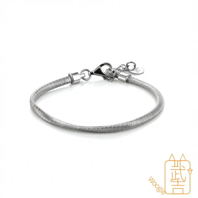 【Woogie武吉珠寶】義大利精品設計師精工純銀手鍊(Spiral)