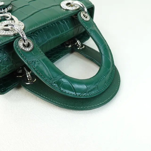 【M2nd】珍稀鱷魚腹皮手提斜背黛妃包(Y0019D)