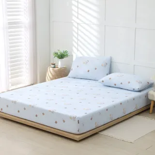 【DON】奶油家族聯名系列-ICE TECH+冰絲涼感床包枕套組-加大-甜心午茶